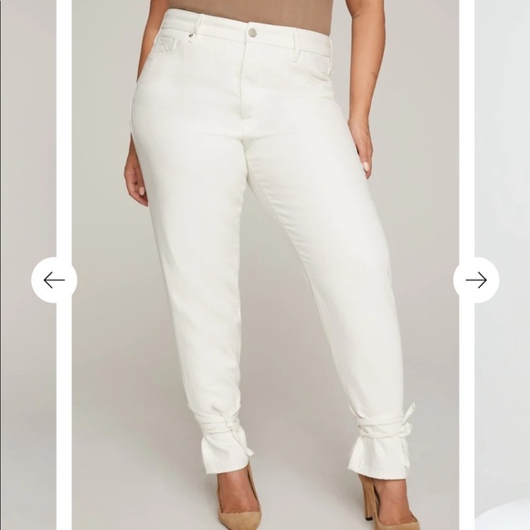 GOOD AMERICAN | Good American Good Boy Wrap Jeans White Size 4 - Picture 13 of 15